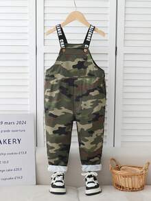 Young Boy Camouflage Bib Overalls, Suitable For Daily Play And Outings, Suitable For Spring And Summer Wear Camo Print Kids Overalls For Boys - Multicolor - View 7