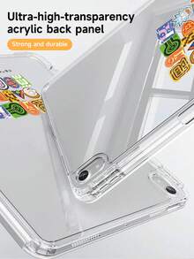 Rick and Morty X SHEIN 卡通飞船平板电脑保护套，兼容 iPad Pro 11/iPad Pro 10/iPad Pro 9/iPad Air 5/iPad Air 7 13 英寸/iPad Air 6 11 英寸，兼容三星 Galaxy Tab A9 Plus，高端质感，支持 3+Y 折叠，具备自动唤醒/睡眠功能和内置笔槽，防震保护套 - 彩色 - 查看 5