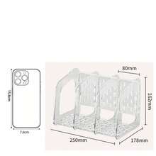 Premium Quality Acrylic Transparent Thicker Creative Simple Large Capacity Book Holder, Office Desk Book & File Organizer Back To School - White - View 18