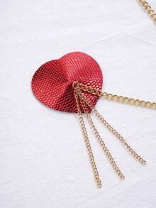 链条设计时尚性感内衣配饰 - 紅色 - 查看 5