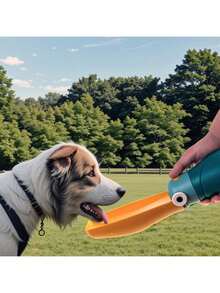 1pc Portable Water Bowl For Dogs And Cats – Hornbill Design, Large Spout, Foldable - Multicolor - View 5