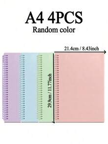 120-Page Spiral Bound Notebook - Blue Minimalist Cover, Portable Ledger For Accounting, Note-Taking & Planning, Perfect For School, Work, Gift (Teacher's Day, Graduation) - Multicolor - View 13