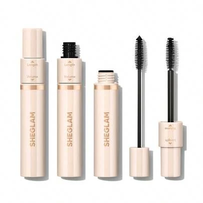 SHEGLAM Lash Besties 2-In-1 Mascara Volumizing Double Head Brush Easy To Remove No Smudge Long-Lasting Define Thick Lengthening Volume Big Eyes Mascara Brand Beauty Makeup Face Paint Cosmetic For Women Girls Perfect For Spring Summer Ideal For Y2K Fancy Fashion Suitable For Birthday Mother'S Day Gift Rave Party Ready Best Color