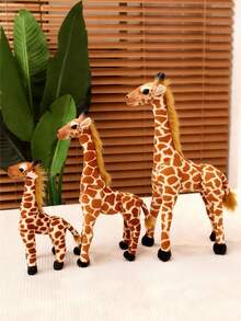POKOJA LAND Peluche de jirafa de jardín de 30 cm, animal de peluche, juguete de jirafa de felpa simulada, regalo de Navidad, Halloween y cumpleaños para niños, buena opción de primavera a verano - Multicolor - Ver 8