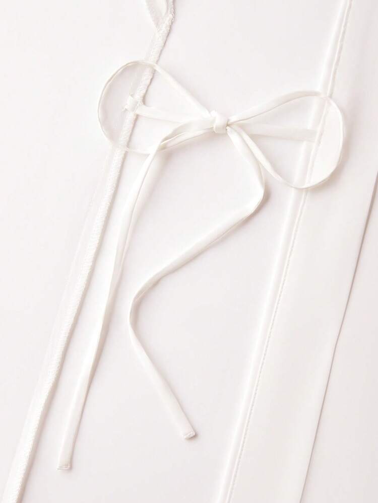 Plus Size Luxe White Satin Robe