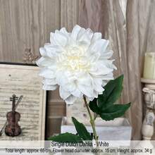 1 Buah Bunga Dahlia Buatan, Dekorasi Rumah, Cocok untuk Pernikahan, Pesta, Festival, Liburan, Hadiah, Dapur & Dekorasi Hari Valentine - MultiWarna - View 10