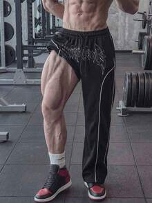 GymBeat Men Sports Pants - Black - View 5