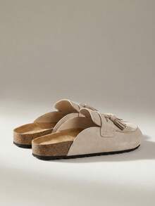 Solecia Ladies Tassel Design Daily Travel Casual Slippers - Off-white - View 4
