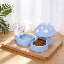 猫碗，双碗自动饮水碗（适用于兔子），猫粮碗，宠物碗，防溢猫专用碗，狗碗 - 500ml - 查看 3