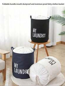 1PC Large Size Waterproof Foldable Japanese Style Fabric Clothing Storage Basket For Home Toys Laundry Organization Multipurpose Clothes Container Organizer For Bedroom Living Room White T Shirt Women Black Pants Women Ladies Winter Clothes Dress Home Decor Room Decor Bedroom Decor Festival Decor Organizer Home Storage - Multicolor - View 2