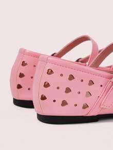 CUCCOO DOLLMOD Ladies Hollow Pu Cute Spring And Summer Style Mary Jane Shoes, Suitable For Festivals - Hollow pink - View 4