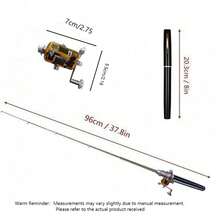 1 buah Joran Pancing Mini Portabel - Joran Lipat Berbentuk Pena 1M dari Paduan Aluminium dengan Penggulung Reel Instan - Alat Serbaguna untuk Pencegahan Banjir/Memancing 2025/Bertahan Hidup di Alam Bebas - Perlengkapan Penting untuk RV, Perlengkapan Logam Standar, Perlengkapan Darurat Luar Ruangan, Alat Bertahan Hidup Ringkas, Kebutuhan Kesiapsiagaan Bencana - MultiWarna - View 6