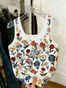 Resyla Best-Selling Printed Fitted Tank Top For Women - Multicolor - View 2
