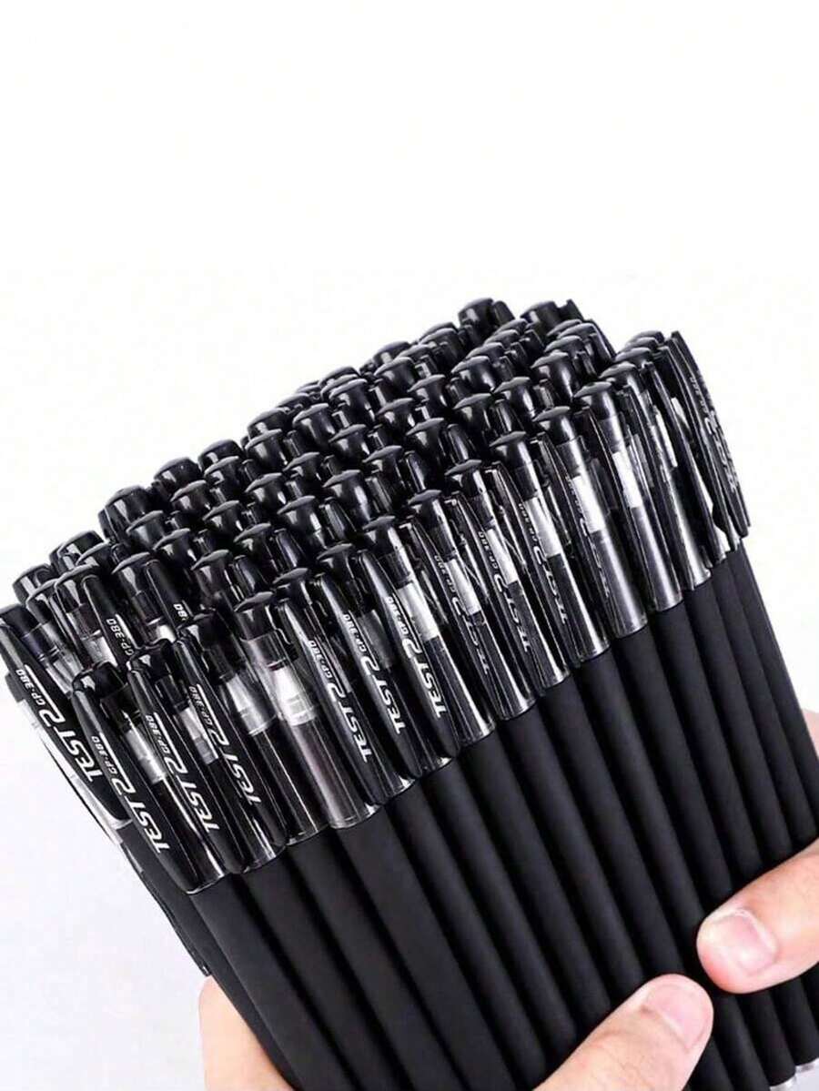 10/20 支装黑色哑光凝胶墨水笔套装，0.5mm 超细笔尖，书写流畅，防晕染，带笔夹，适用于办公和学校用品、签名笔、办公用品、钢笔、派克钢笔、办公设备、办公用品套装、圆珠笔。 - 彩色 - 查看 1