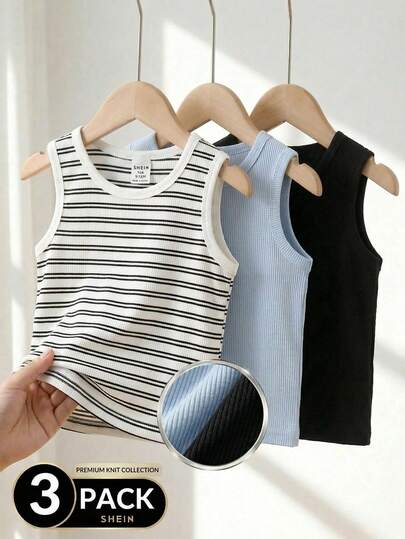 SHEIN 男婴休闲百搭日常圆领上衣