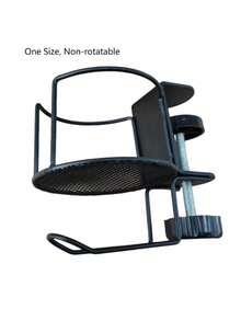 Soporte para taza fijo montado lateralmente para oficina, bandeja para taza antideslizante, estante plegable para ahorrar espacio en el escritorio, accesorios de baño, herramientas de baño - Varios - Ver 4