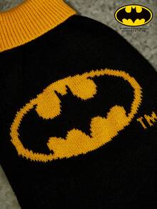 Batman X PETSIN 1件宠物猫狗通用棕色杰瑞卡通图案提花高领弹力舒适保暖狗毛衣 - 彩色 - 查看 2