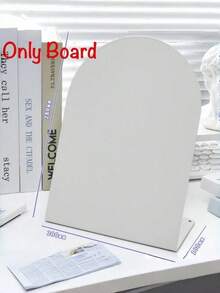 Magnetic Message Board & Card Holder Display, Desktop Notepad Organizer With Vertical Badge Storage, Office Desk Accessory & Workspace Organizer - one-size - View 12