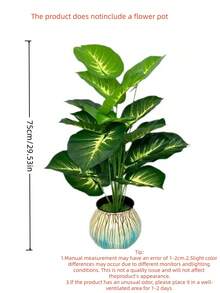 2/1 Piece 12/18/24 Leaves Artificial Tropical Hibiscus Tree, Realistic Touch, Fake Greenery, Suitable For Home, Garden, Office, Balcony Decor, Thanksgiving Decor, Home Decor, Hotel Decor, Window Display, Artificial Plants, Valentine's Day Gift - Green - View 17
