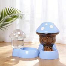 猫碗，双碗自动饮水碗（适用于兔子），猫粮碗，宠物碗，防溢猫专用碗，狗碗 - 500ml - 查看 5