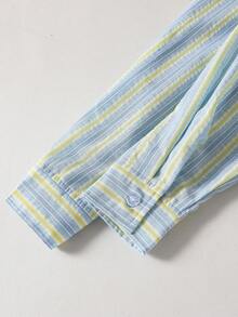 Tween Girls Shirt Co-Ords - Green - View 6