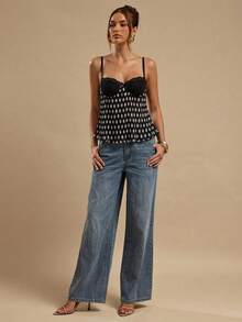 Gossip Girl X SHEIN SHEIN BAE 女士露背系带性感鱼尾连衣裙，蓝色，度假连衣裙 - 藍色 - 查看 3