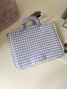 Checkerboard Check Cute Cartoon Laptop Storage Bag Waterproof Shockproof Lightweight Portable Travel Office School Notebook Carrying Case Inner Sleeve For 11 13 Inch - multicolor - View 11