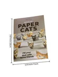 50/100pcs DIY Paper Cat Set, Fun 3D Paper Dog, Cat And Dinosaur Models, Decorative Paper Craft Set - Origami Fun, Cute 3D Paper Cat & Dog Models, Creative Handmade Activity, Fold Your Own Paper Cat Shape - Multicolor - View 2