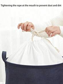 1PC Large Size Waterproof Foldable Japanese Style Fabric Clothing Storage Basket For Home Toys Laundry Organization Multipurpose Clothes Container Organizer For Bedroom Living Room White T Shirt Women Black Pants Women Ladies Winter Clothes Dress Home Decor Room Decor Bedroom Decor Festival Decor Organizer Home Storage - Multicolor - View 6