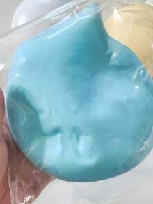 1个10厘米流体慢回弹泥浆感麻糬挤压玩具，缓解压力巨型球，生日圣诞礼物，桌面装饰，玩具，趣味小玩意 - 彩色 - 查看 9