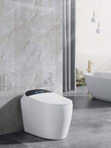 8 Tấm Giấy Dán Tường Gạch Sứ Vân Đá Mịn, Kích Thước 11.81in/11.81in 0.7㎡, Chống Thấm Nước, Chống Ẩm, Tấm Dán Tường 3D Tự Dính, Dùng Cho Phòng Tắm (Không Phải Gạch Thật) - Màu xám nhạt - Xem 2