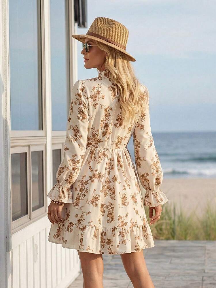 Women's Casual All-Over Print Long Sleeve Dress Winter Dress Elegant Dresses For Women Casual Dresses For Women Going Out Dress Birthday Dress Going Out Dress Clasi Dress