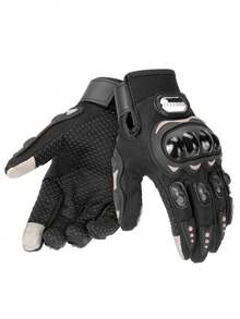 1PC Motorcycle Riding Gloves Bicycle Cycling Gloves Touch Screen Compatible Anti Slip Protective Outdoor Adventure Gear For Motorcyclist Daily Commute Long Distance Travel Unisex Breathable Reflective Gel Padded Durable Must Have Rider Essentials Gift Idea For Men Women - Multicolor - View 12