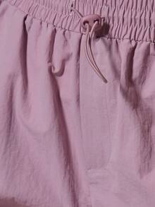 Musera Sport Adjustable Toggle Light Weight Active Shell Pants Workout Gym Sports Pilates Fitness Daily Casual Hibiscus - Mauve Purple - View 6