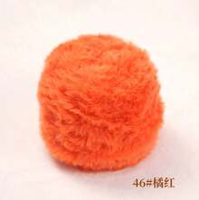 1卷100克钩针毛线，粗毛线，仿貂绒质感，花式毛线，手工编织毛线，柔软舒适，适合DIY钩针编织，可用于制作衣服、帽子、围巾、毯子等，舒适蓬松，毛绒质感，适合手工钩针爱好者，也可用于生日装饰、圣诞装饰、万圣节礼物等。 - 彩色 - 查看 53