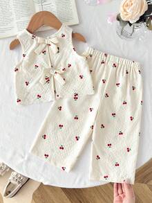 SHEIN 2 pièces Ensemble Top sans manches à fleurs et pantalon ample décontracté pour bébé fille, Ensemble 2 pièces pour bébé fille, Ensemble robe fleurie style vintage pour bébé fille, Vêtements, Ensemble nœud papillon et robe fleurie pour bébé fille, Ensemble nœud papillon, Tenue pour bébé fille, Ensemble de vêtements pour bébé fille, Ensemble robe, Ensemble robe pour bébé fille, Ensemble robe fleurie, Ensemble 2 pièces, Ensemble nœud papillon avec robe, Ensemble assorti pour sœurs, Ensemble nœud papillon avec robe - Nude - Voir 3