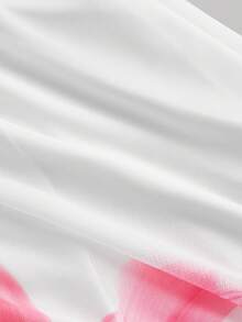 SHEIN MOD 优雅花卉印花吊带裙、度假风格连衣裙、秋季连衣裙、新年前夜连衣裙、感恩节女装、派对女装、节日派对女装 - 白色 - 查看 5