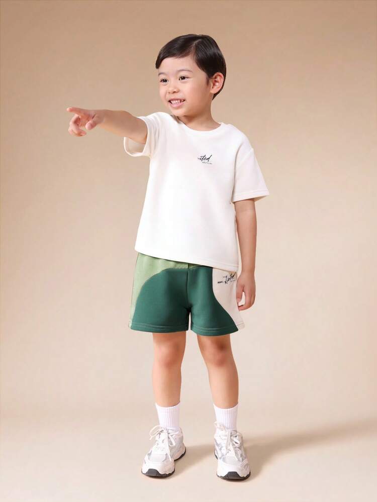 Boys Summer Casual Co-Ord Set With Short Sleeve Tee And Relaxed Fit Shorts Limited Edition
