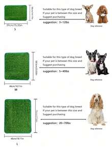 Pet Lawn Pee Pad, Dog Toilet, Fake Grass, Potty Training Mat, Artificial Grass Pad - Multicolor - View 12