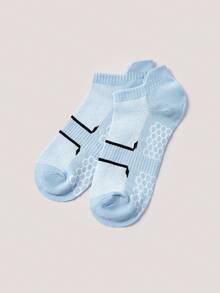 Driftmere 1/3/6/10 Pairs Men's Sports Socks, Comfortable Breathable Summer Thin Ankle Socks, Suitable For Outdoor Sports, Running, Fitness, Compression Socks, Fall - Multicolor - View 2