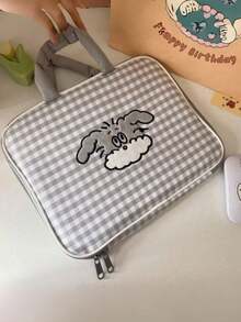 Checkerboard Check Cute Cartoon Laptop Storage Bag Waterproof Shockproof Lightweight Portable Travel Office School Notebook Carrying Case Inner Sleeve For 11 13 Inch - multicolor - View 17