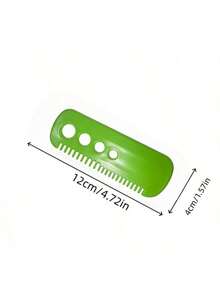 1pc Leaf Stripper, Simple Green Portable Leaf Herb Stripper For Kitchen - Green - View 2