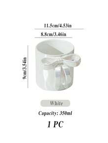 1PC Ceramic Cup With Bow Handle, Pink Bow Coffee Mug, Perfect For Friends' Gifts, Girlfriend Presents, Back-To-School Season, Christmas, Birthday, Valentine's Day, Water Cup, Or Couple's Cup - Multicolor - View 15