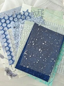 20pcs/Pack Vintage Floral Hollow Lace Textured Paper, Suitable For Journals, Planners, Scrapbooking, Retro DIY Craft Background - BQ1043-bright - View 12