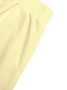 GlowEve Falda de línea A con estampado floral casual y versátil para citas y salidas de mujeres - Amarillo - Ver 4