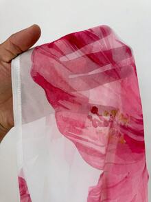 Rustia Áo kiểu nữ mùa hè trễ vai vạt bất đối xứng, áo choàng voan mỏng dáng rộng thoải mái, áo khoác voan hai dây gợi cảm có thể biến thành áo choàng. - Nhiều màu - Xem 7