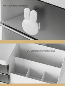 1 Hộp đựng mỹ phẩm đa năng có ngăn kéo - Thích hợp để sắp xếp đồ trang điểm trên bàn trang điểm, phòng tắm và ký túc xá, có thể đựng cọ trang điểm, kem dưỡng da, nước hoa, phấn mắt, son môi. - Nhiều màu - Xem 6