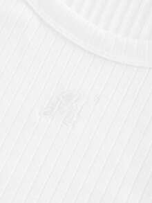 Driftmere Ultra-Comfortable Fit, Men's Minimalist Slim-Fit Embroidered White Tank Top, Spring To Summer Father's Day – A Fathers Day Gift Guide - White - View 7