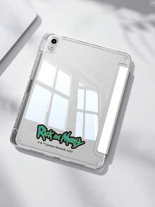 Rick and Morty X SHEIN 彩虹女孩平板电脑保护套，兼容 iPad (A16) 11 英寸第 11 代（2025 年款）/ iPad 第 10 代、iPad Pro 2020 11 英寸、iPad 7/8/9 代、Galaxy Tab S6 Lite 10.4 英寸，高端质感，支持 3+Y 折叠，具备自动唤醒/睡眠功能和内置笔槽，防震保护。 - 彩色 - 查看 2