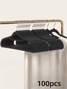 5/10/20/40/60/100个装 绒面衣架 防滑无痕 防肩部碰撞 加厚塑料材质 结实耐用 适用于家居衣物收纳 成人衣架 适用于西装、外套、连衣裙、牛仔裤、靴子等收纳 - 彩色 - 查看 15